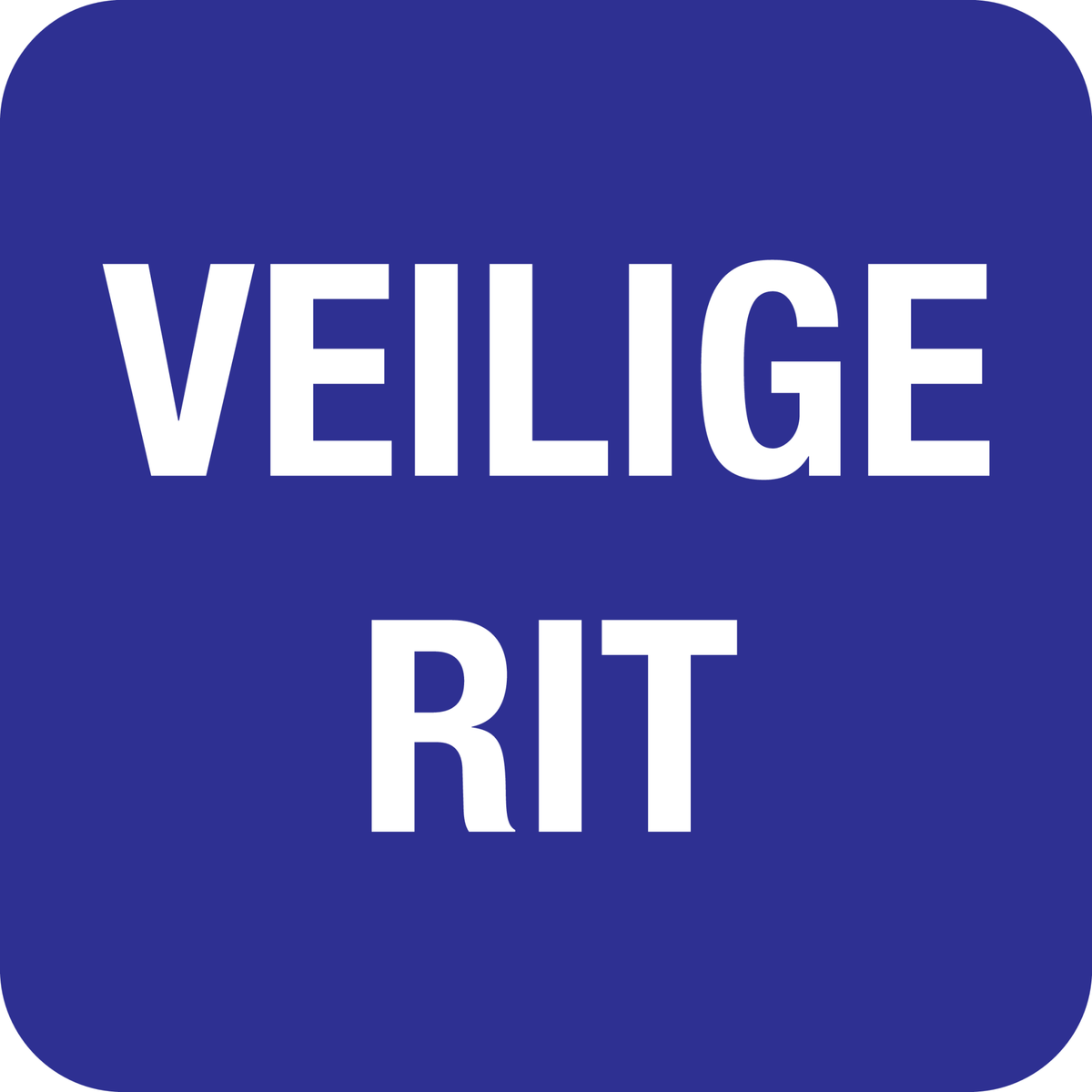 BORDEN BLAUW VIERKANT MET UW TEKST