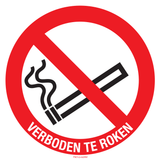 INTERD.FUMER A TEXTE: VERBODEN TE ROKEN 