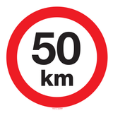 MAXIMUM SNELHEID 50 KM