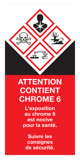 ATTENTION, CONTIENT CHROME 6