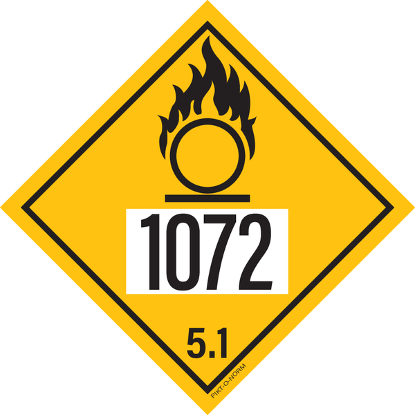 IMO 5.1 MATIÈRES COMBURANTES A UN 1072