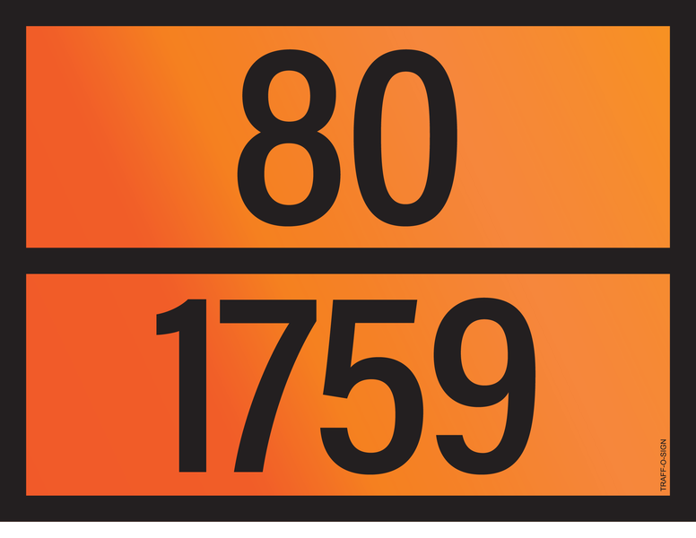 PANNEAU ADR AVEC CODE DE DANGER 80/1759