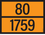 PANNEAU ADR AVEC CODE DE DANGER 80/1759