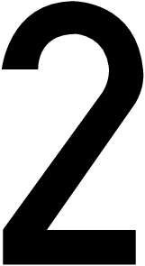2, CHIFFRE DÉCOUPÉ