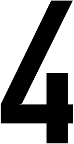 4, CHIFFRE DÉCOUPÉ