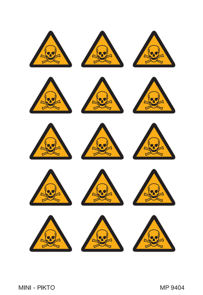 AVERTISSEMENT DANGER MATIÈRES TOXIQUES