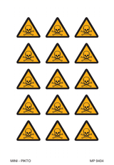 AVERTISSEMENT DANGER MATIÈRES TOXIQUES