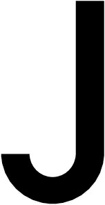 J, LETTRE DÉCOUPÉE