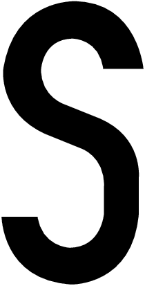 S, LETTRE DÉCOUPÉE