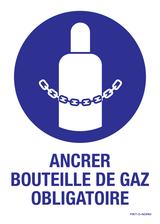 ANCRER BOUTEILLE DE GAZ OBLIGATOIRE