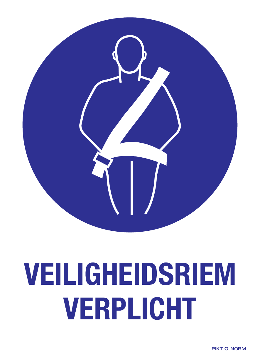 VEILIGHEIDSRIEM VERPLICHT