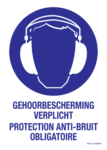 GEHOORBESCHERMING VERPLICHT N/F