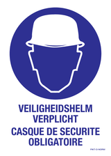 VEILIGHEIDSHELM VERPLICHT N/F