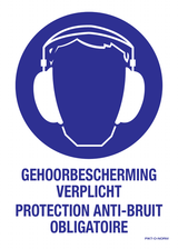 GEHOORBESCHERMING VERPLICHT N/F