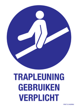 TRAPLEUNING GEBRUIKEN VERPLICHT
