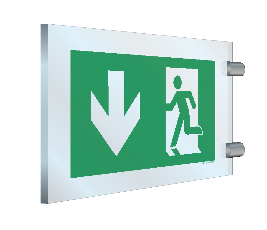 ISSUE DE SECOURS GAUCHE VERS LE BAS