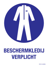 BESCHERMKLEDIJ VERPLICHT