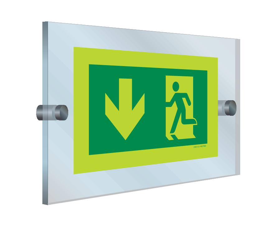 ISSUE DE SECOURS GAUCHE VERS LE BAS