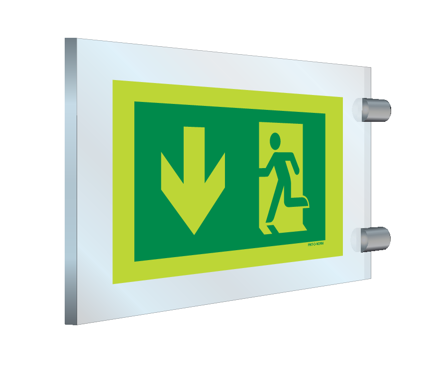 ISSUE DE SECOURS GAUCHE VERS LE BAS