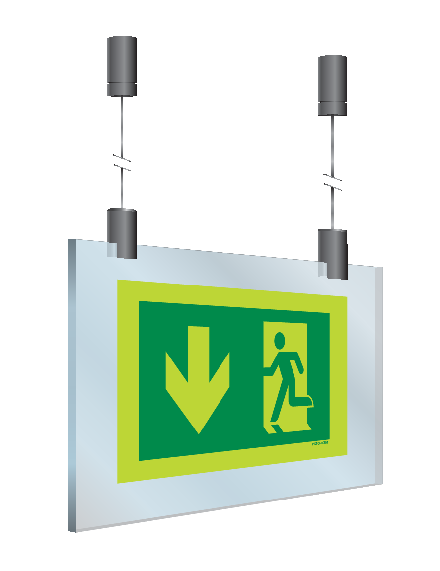 ISSUE DE SECOURS GAUCHE VERS LE BAS
