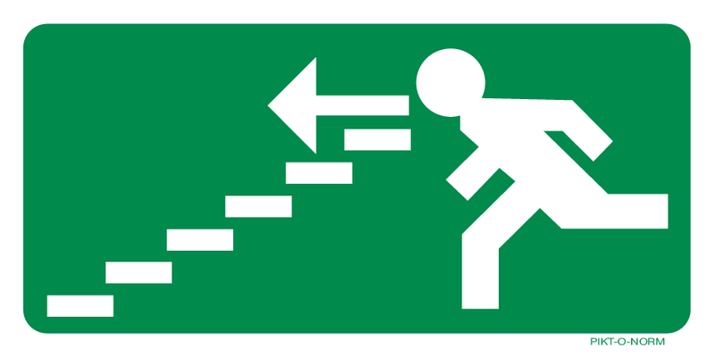 VLUCHTWEG, TRAP LINKS NAAR BENEDEN