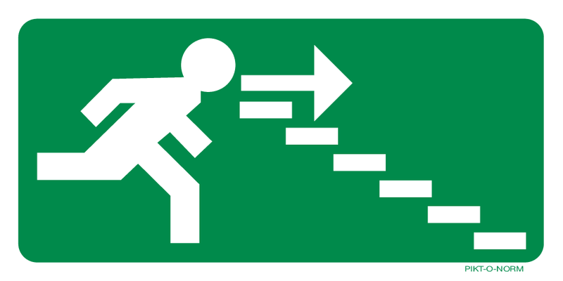 ISSUE DE SEC.ESCALIER DROITE VERS LE BAS