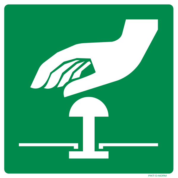 BOUTON D'ARRÊT D'URGENCE ISO7010-E020