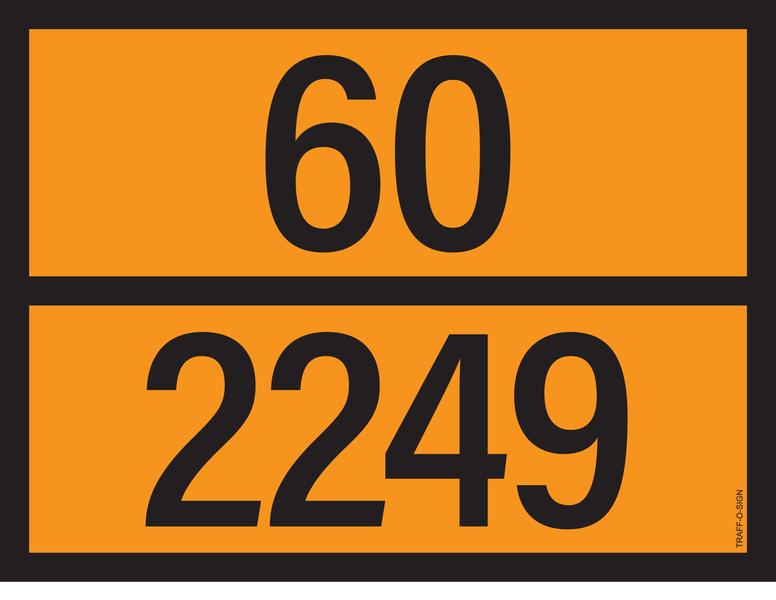PANNEAU ADR AVEC CODE DE DANGER 60/2294
