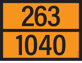 ADR BORD MET GEVARENCODE 263/1040