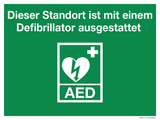 AED, STANDORT MIT DEFIBRILLATOR