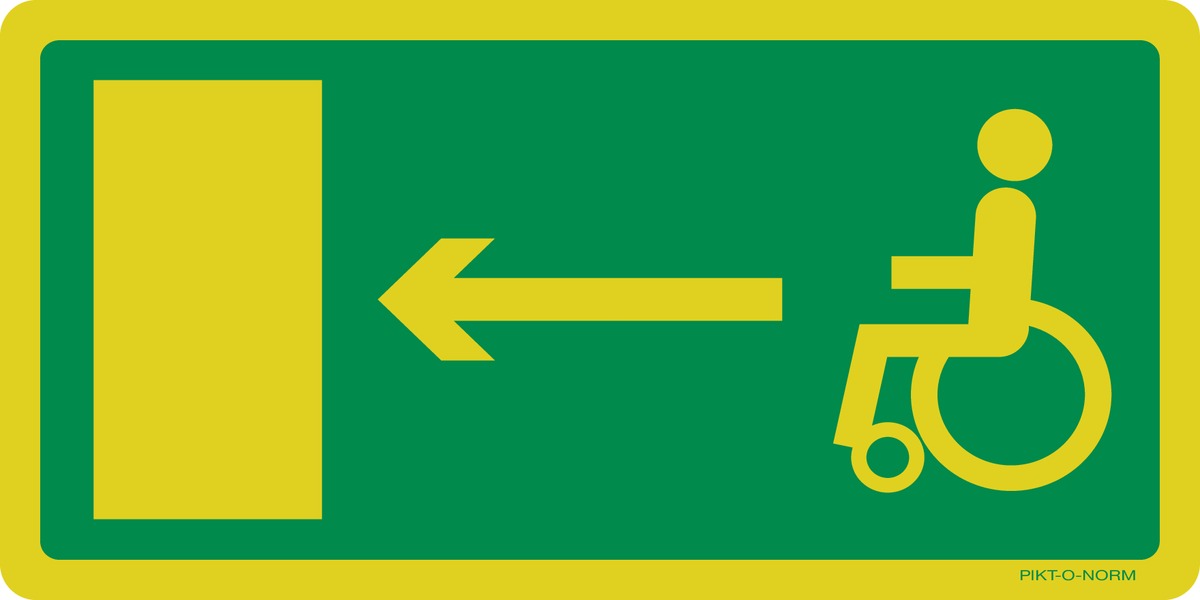VLUCHTWEG LINKS VOOR GEHANDICAPTEN