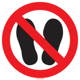 DÉFENSE D'ENTRER AVEC DES CHAUSSURES