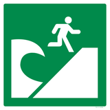 TSUNAMI EVACUATIEZONE ISO7010-E062
