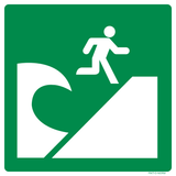 TSUNAMI EVACUATIEZONE ISO7010-E062