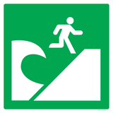 TSUNAMI EVACUATIEZONE ISO7010-E062