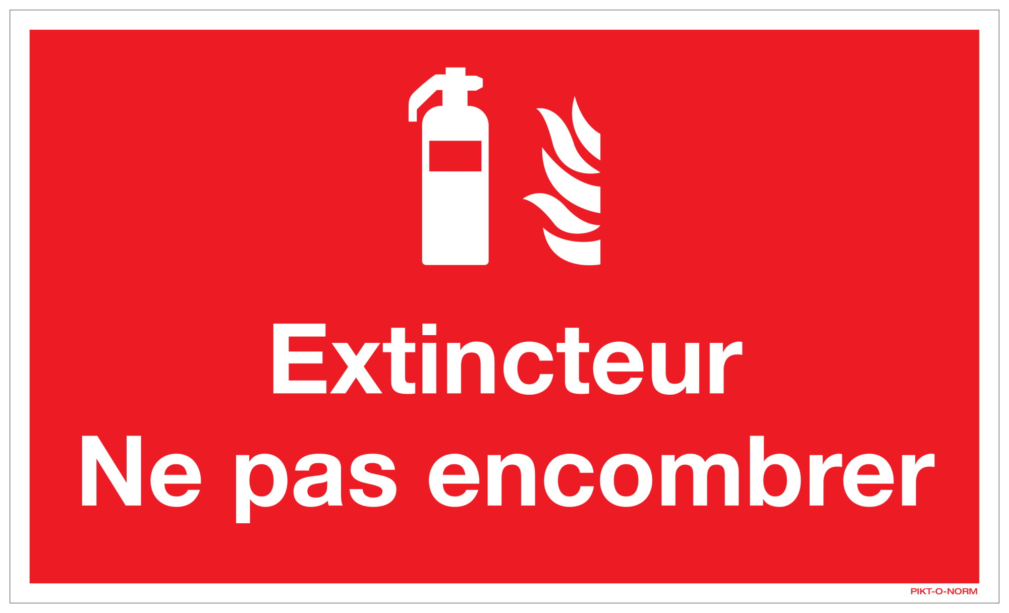 EXTINCTEUR NE PAS ENCOMBRER