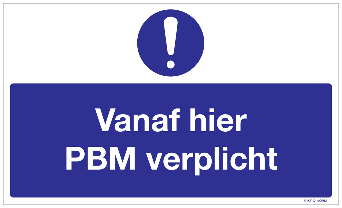 VANAF HIER PBM VERPLICHT