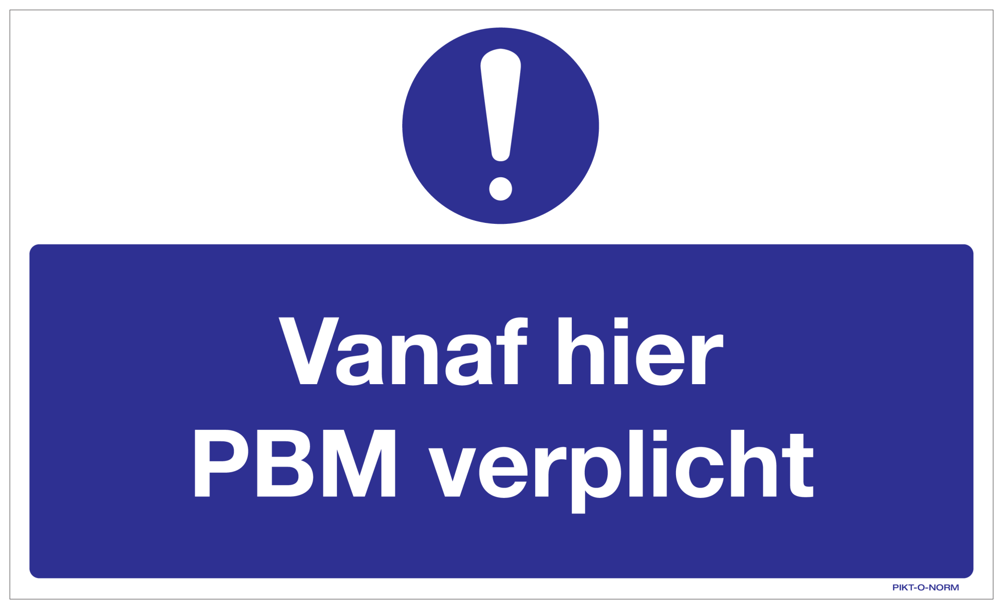 VANAF HIER PBM VERPLICHT