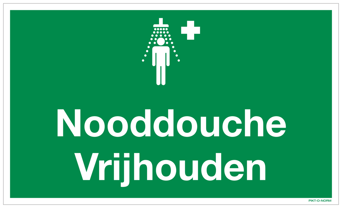 NOODDOUCHE VRIJHOUDEN