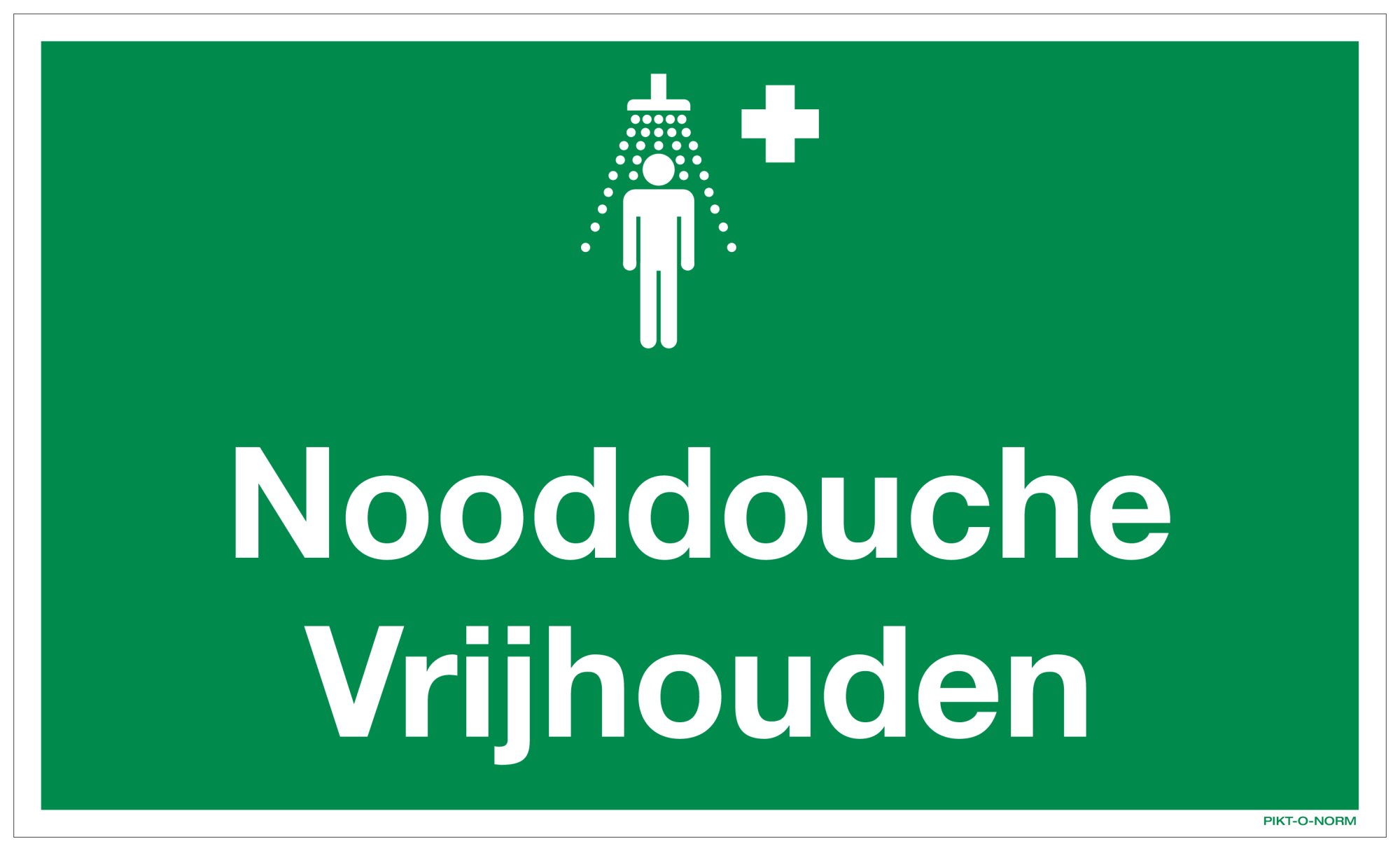 NOODDOUCHE VRIJHOUDEN