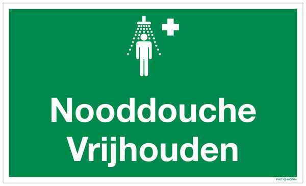 NOODDOUCHE VRIJHOUDEN
