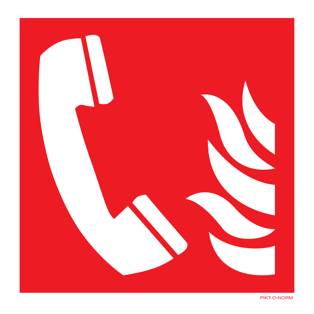 TÉLÉPHONE D'INCENDIE ISO7010-F006
