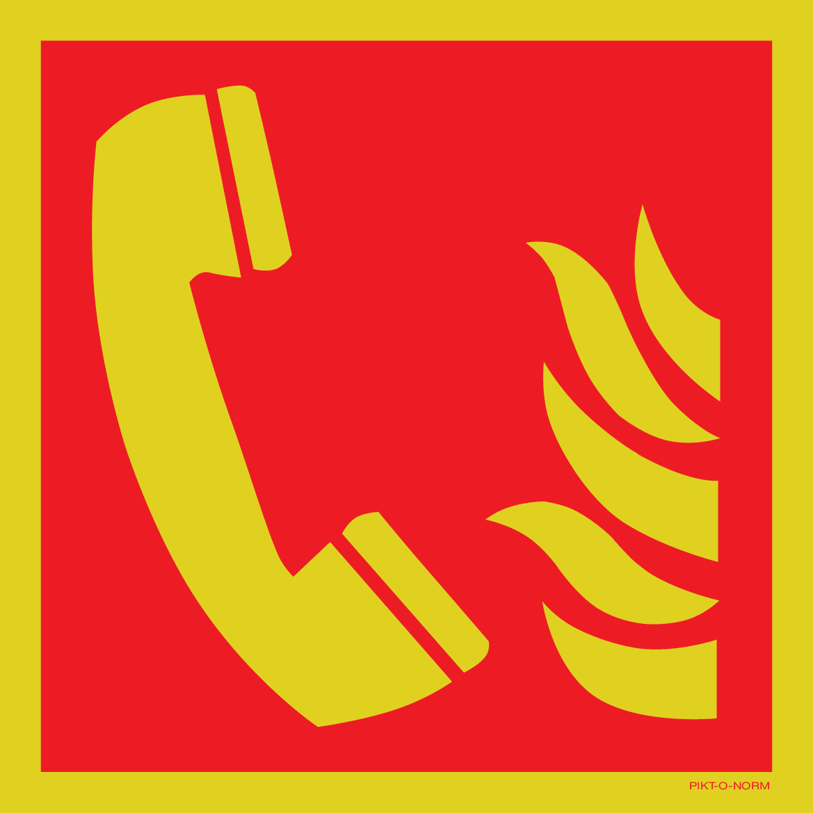 TÉLÉPHONE D'INCENDIE ISO7010-F006