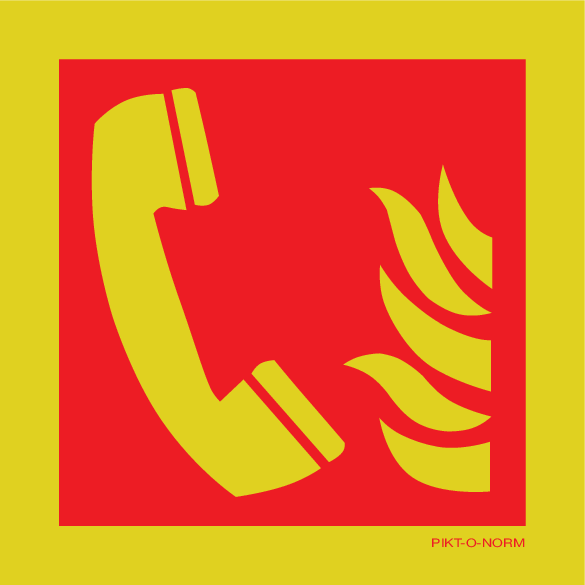TÉLÉPHONE D'INCENDIE ISO7010-F006