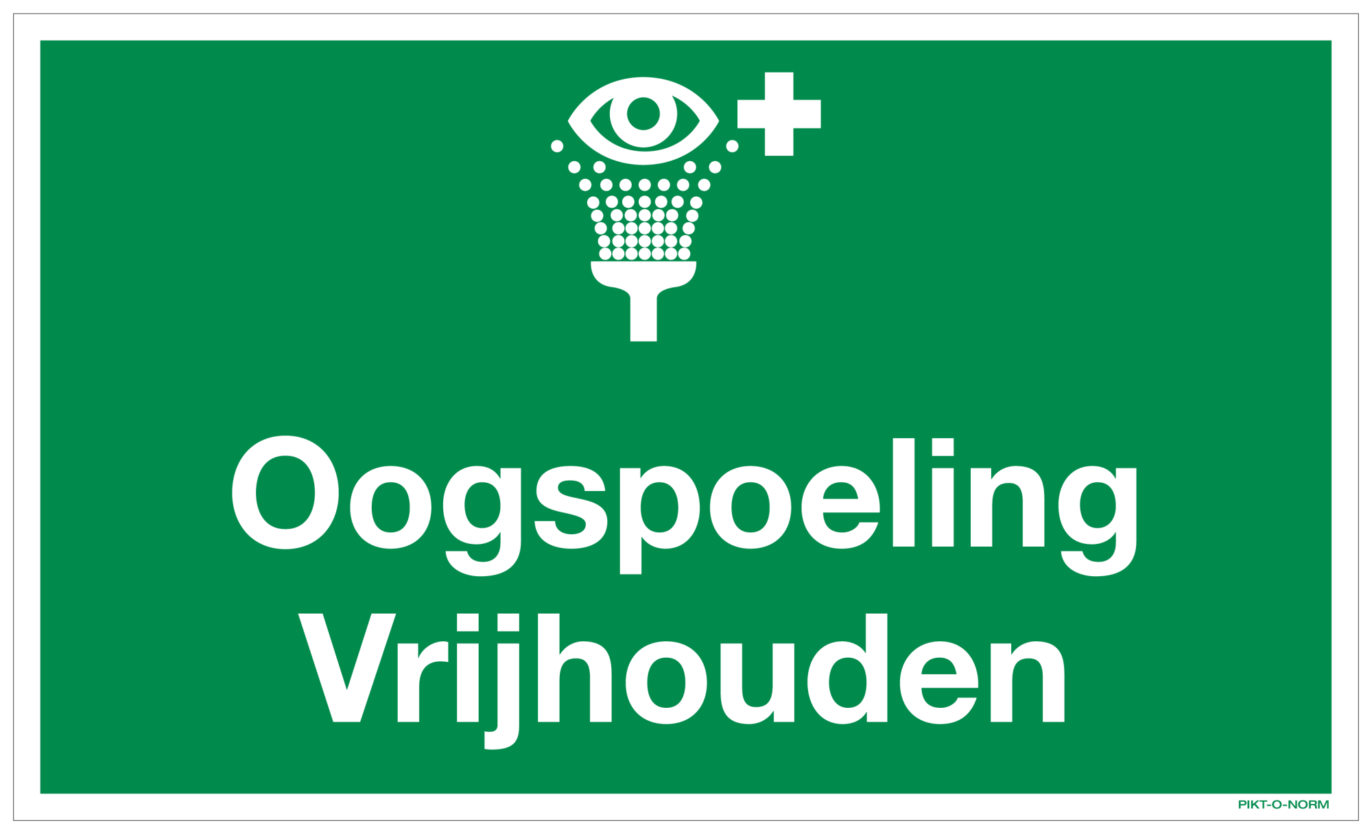 OOGSPOELING VRIJHOUDEN