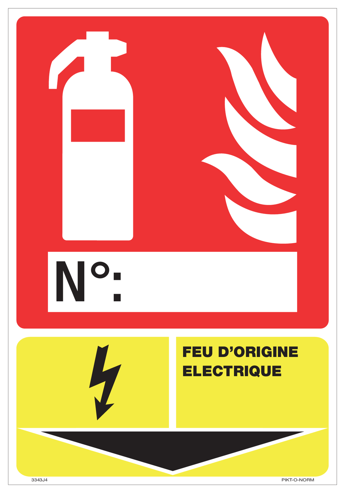EXTINCTEUR, FEU ÉLECTRIQUE