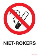 PICTOGRAM MET TEKST: NIET-ROKERS