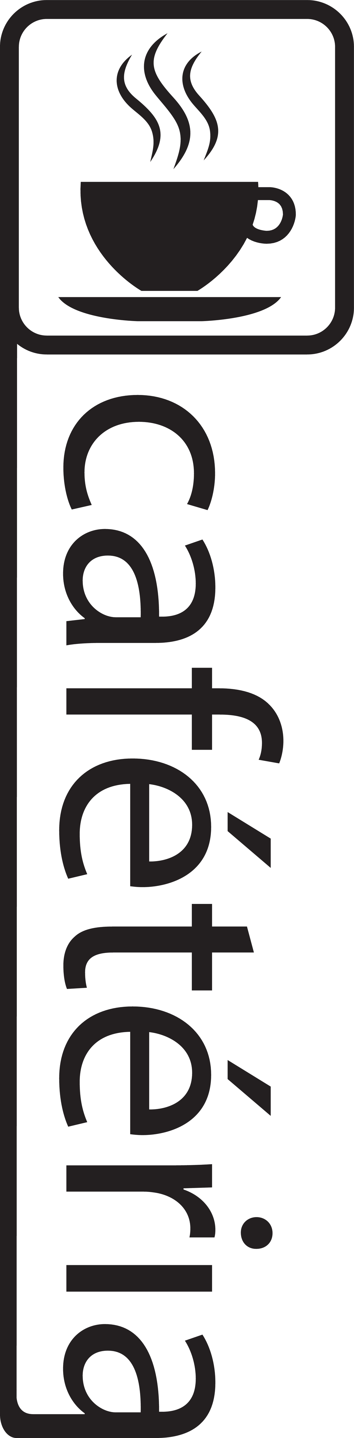CAFÉTÉRIA, INDICATION POUR PORTE
