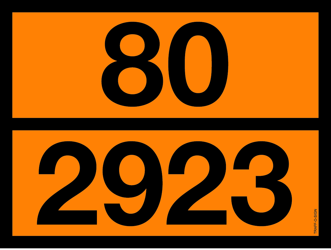 ADR BORD MET GEVARENCODE 80/2923