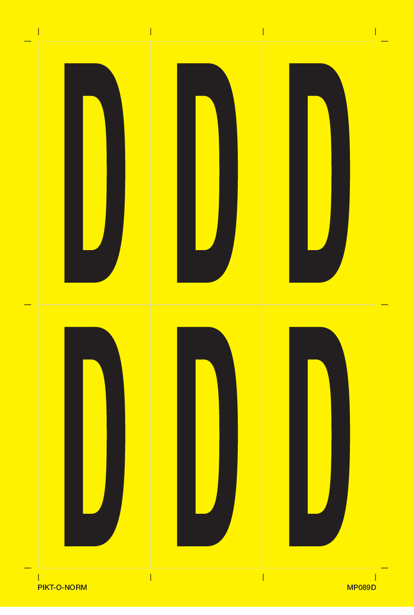 LETTER D OP VEL